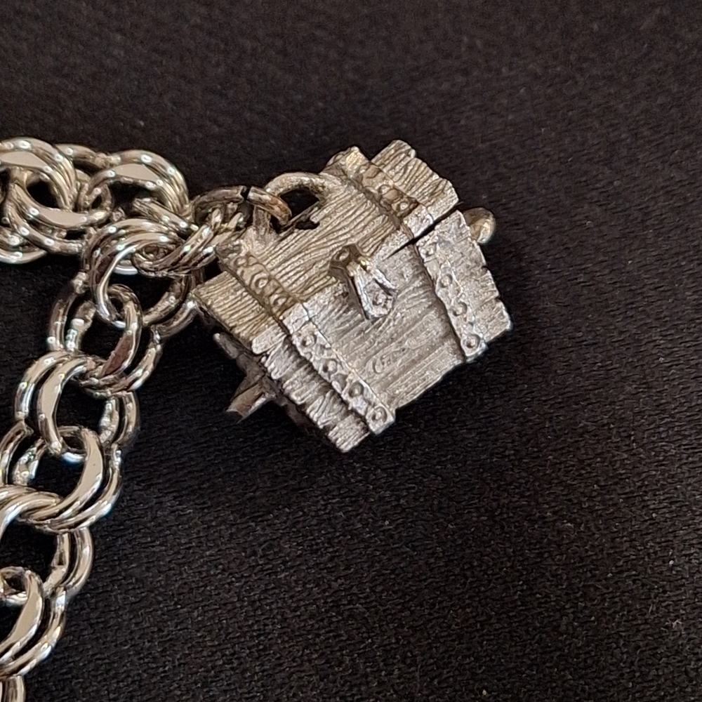 ELCO Nautical Sterling Silver Charm Bracelet 50s-60s - Picture 10 of 12